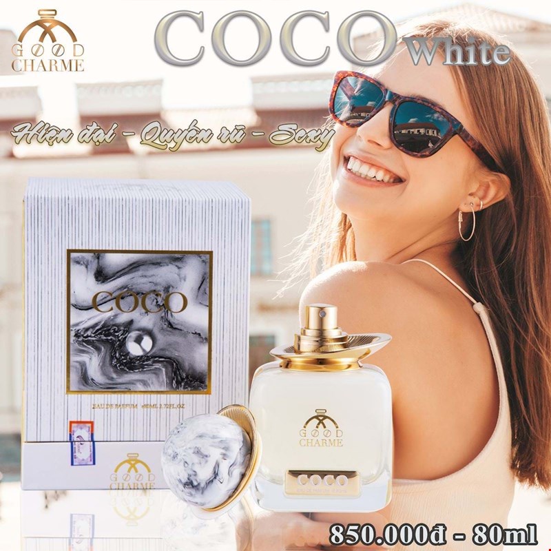 Hòa quyện tầng hương hoàn hảo trong Charme Coco trắng 