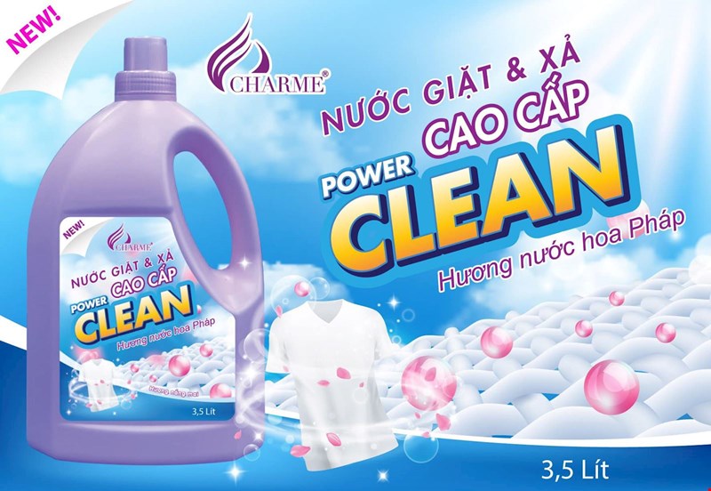 Nước Giặt Và Xả Good Charme Power Clean 3,5 Lít