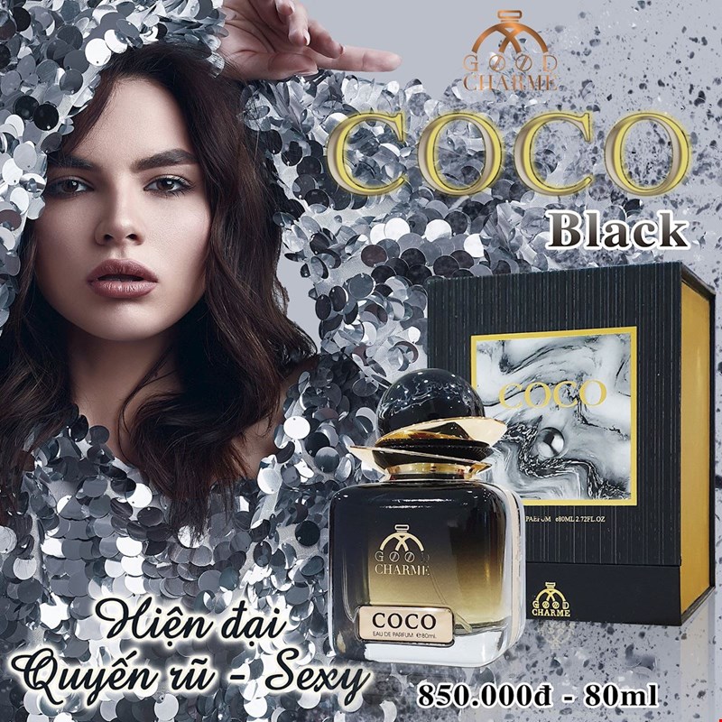 Charme Coco Đen với hương vanilla vừa thuần khiết cũng vừa kiêu kỳ